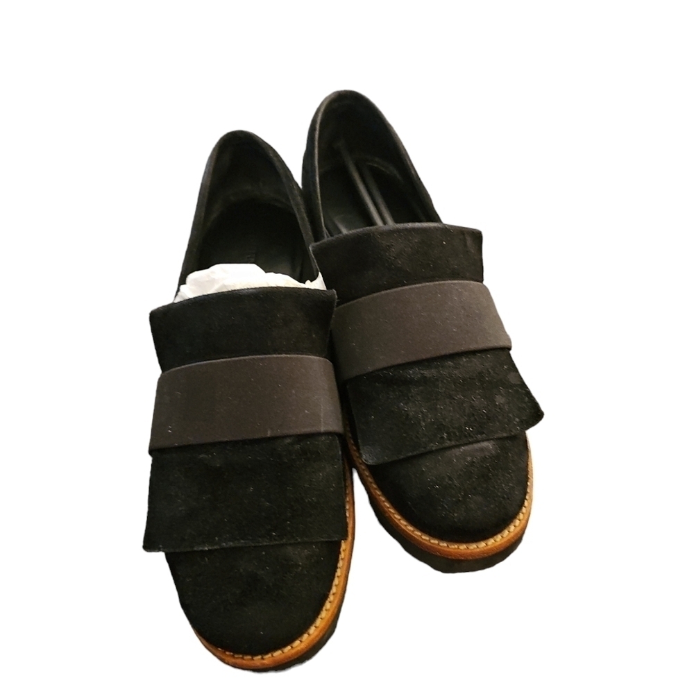 Bernardo Womens Ora Black Suede satin  Loafers Size 9 in box - Picture 5 of 7